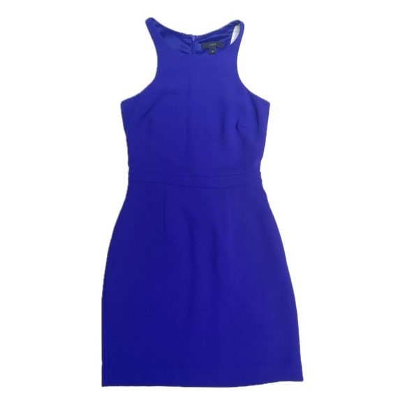 J. Crew Royal Blue Sleeveless Mini Dress Size 00 - Picture 1 of 10